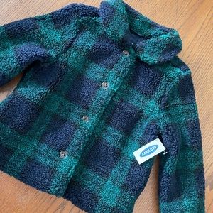 Old Navy NWT Sherpa Button Front Coat